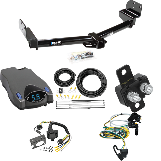 Fits 2002-2003 Ford Explorer Trailer Hitch Tow PKG w/ Tekonsha Prodigy P2 Brake Control + 7-Way RV Wiring By Reese Towpower