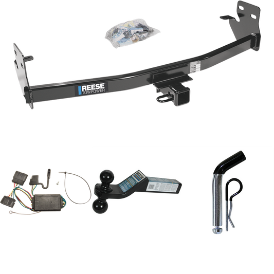 Fits 2006-2006 Isuzu i-280 Trailer Hitch Tow PKG w/ 4-Flat Wiring + Dual Ball Ball Mount 2" & 2-5/16" Trailer Balls + Pin/Clip By Reese Towpower