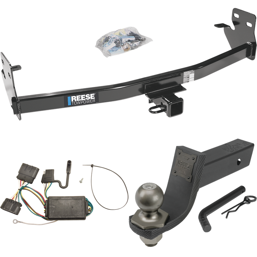 Fits 2006-2006 Isuzu i-350 Trailer Hitch Tow PKG w/ 4-Flat Wiring + Interlock Tactical Starter Kit w/ 3-1/4" Drop & 2" Ball By Reese Towpower