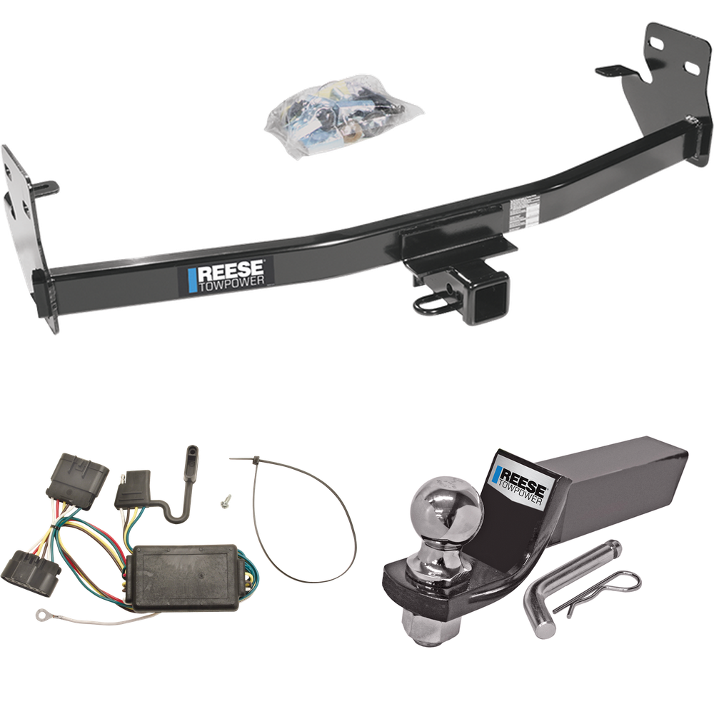 Fits 2006-2006 Isuzu i-350 Trailer Hitch Tow PKG w/ 4-Flat Wiring + Starter Kit Ball Mount w/ 2" Drop & 2" Ball By Reese Towpower