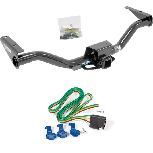 Fits 2015-2022 GMC Canyon Trailer Hitch Tow PKG w/ 4-Flat Wiring Harness By Reese Towpower