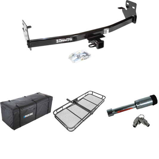 Fits 2006-2006 Isuzu i-350 Trailer Hitch Tow PKG w/ 60" x 24" Cargo Carrier + Cargo Bag + Hitch Lock By Draw-Tite