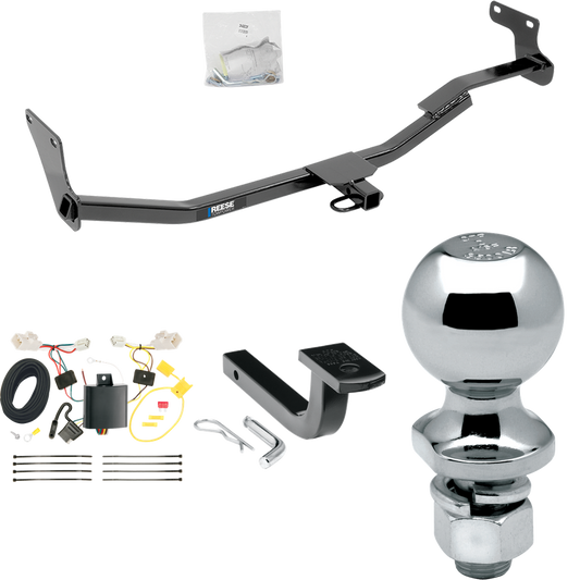 Se adapta al paquete de enganche de remolque KIA Forte 2014-2018 con arnés de cableado de 4 planos + barra de tracción + bola de 2" (para modelos Sedan) de Reese Towpower