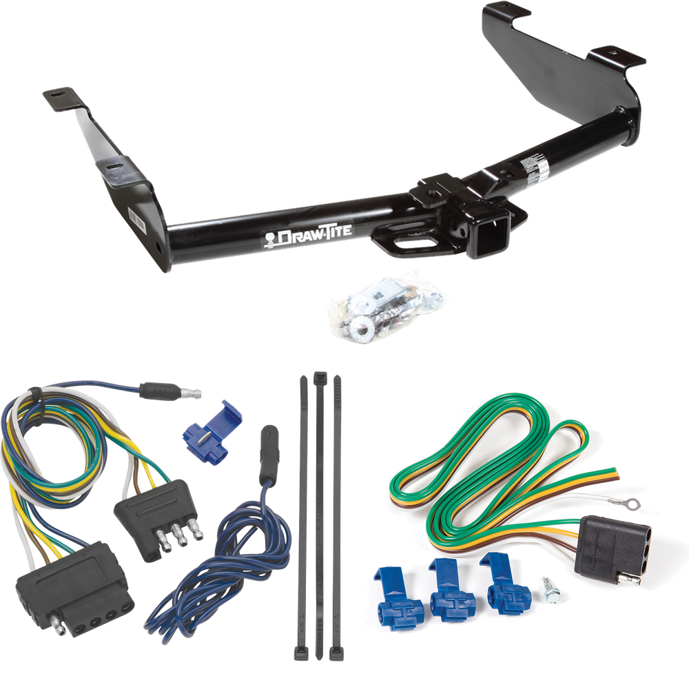 Fits 2003-2007 Chevrolet Silverado 3500 Trailer Hitch Tow PKG w/ 5-Flat Wiring Harness (For (Classic) Models) By Draw-Tite