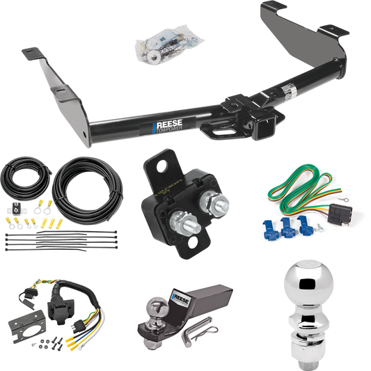 Fits 2003-2007 GMC Sierra 2500 HD Trailer Hitch Tow PKG w/ 7-Way RV Wiring + 2" & 2-5/16" Ball + Drop Mount (For (Classic) Models) By Reese Towpower