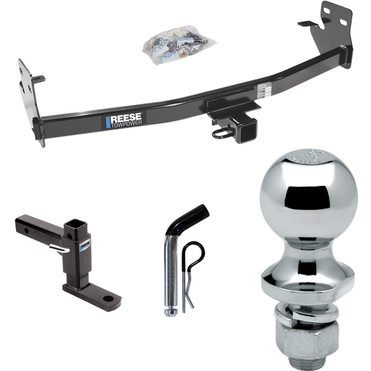 Fits 2007-2008 Isuzu i-290 Trailer Hitch Tow PKG w/ Adjustable Drop Rise Ball Mount + Pin/Clip + 1-7/8" Ball By Reese Towpower