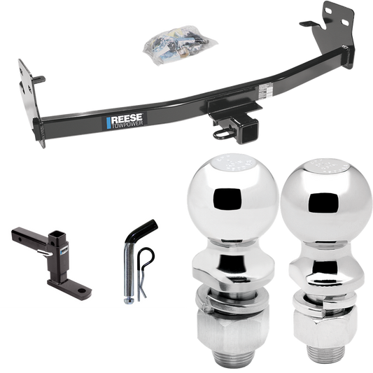 Fits 2006-2006 Isuzu i-350 Trailer Hitch Tow PKG w/ Adjustable Drop Rise Ball Mount + Pin/Clip + 2" Ball + 2-5/16" Ball By Reese Towpower