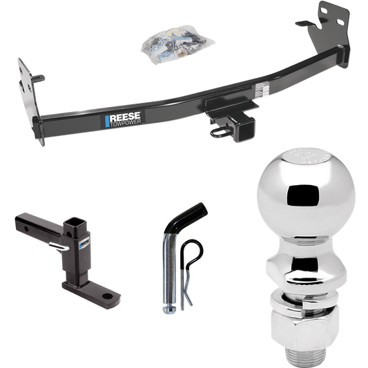 Fits 2007-2008 Isuzu i-290 Trailer Hitch Tow PKG w/ Adjustable Drop Rise Ball Mount + Pin/Clip + 2-5/16" Ball By Reese Towpower