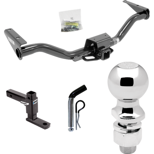 Fits 2015-2022 GMC Canyon Trailer Hitch Tow PKG w/ Adjustable Drop Rise Ball Mount + Pin/Clip + 2-5/16" Ball By Draw-Tite