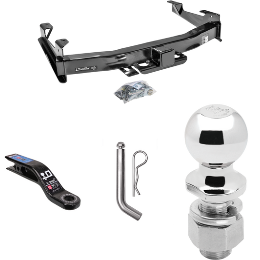 Fits 2003-2007 GMC Sierra 2500 HD Trailer Hitch Tow PKG w/ Ball Mount w/ 3" Drop + Pin/Clip + 2-5/16" Ball (For (Classic) Models) By Draw-Tite