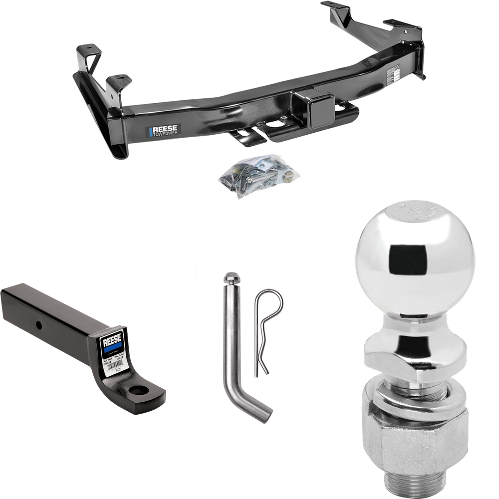 Fits 2003-2007 GMC Sierra 3500 Trailer Hitch Tow PKG w/ Ball Mount w/ 3" Drop + Pin/Clip + 2-5/16" Ball (For (Classic) Models) By Reese Towpower