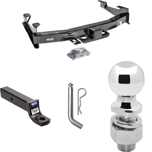 Fits 2003-2007 GMC Sierra 3500 Trailer Hitch Tow PKG w/ Ball Mount w/ 3" Drop + Pin/Clip + 2-5/16" Ball (For (Classic) Models) By Reese Towpower