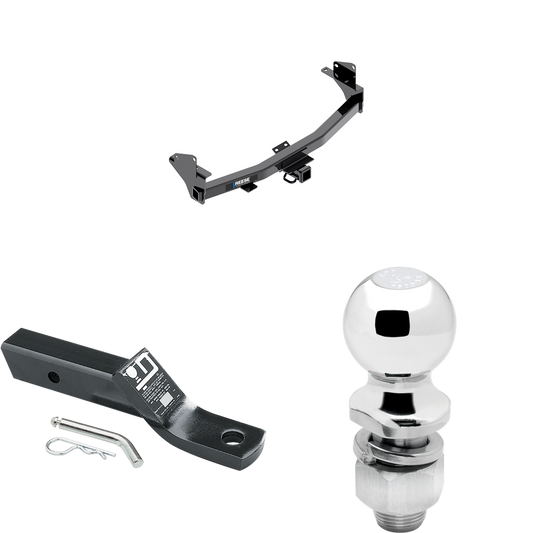 Fits 2015-2022 Chevrolet Colorado Trailer Hitch Tow PKG w/ Ball Mount w/ 2" Drop & 2" Ball By Reese Towpower