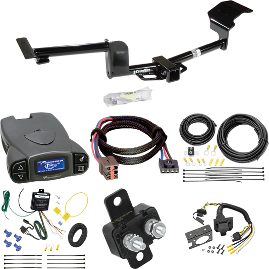 Se adapta al paquete de enganche de remolque Lincoln MKT 2010-2011 con control de freno Tekonsha Prodigy P3 + adaptador BC Plug &amp; Play + cableado RV de 7 vías de Draw-Tite