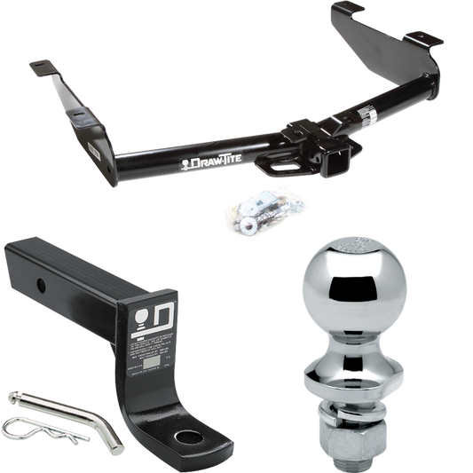 Fits 2007-2010 Chevrolet Silverado 2500 HD Trailer Hitch Tow PKG w/ Ball Mount w/ 4" Drop + 1-7/8" Ball By Draw-Tite