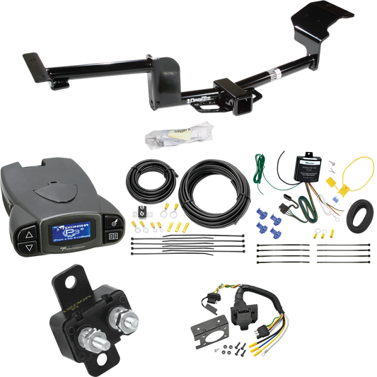 Fits 2012-2014 Lincoln MKT Trailer Hitch Tow PKG w/ Tekonsha Prodigy P3 Brake Control + 7-Way RV Wiring By Draw-Tite