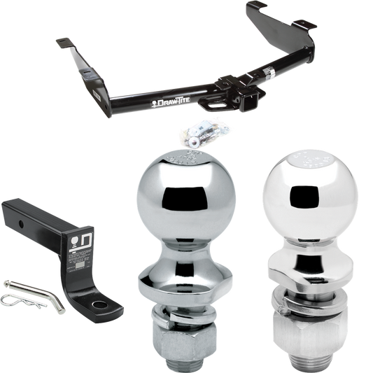 Fits 2007-2010 GMC Sierra 3500 HD Trailer Hitch Tow PKG w/ Ball Mount w/ 4" Drop + 2" Ball + 1-7/8" Ball By Draw-Tite