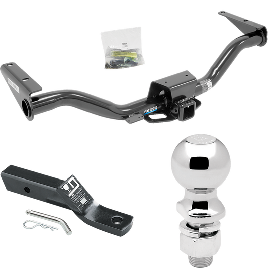 Fits 2015-2022 GMC Canyon Trailer Hitch Tow PKG w/ Ball Mount w/ 2" Drop + 2-5/16" Ball By Reese Towpower