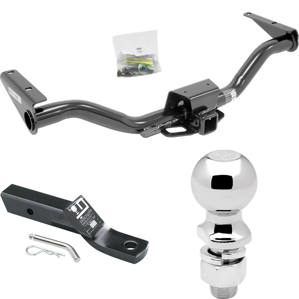 Fits 2015-2022 Chevrolet Colorado Trailer Hitch Tow PKG w/ Ball Mount w/ 2" Drop + 2-5/16" Ball By Draw-Tite