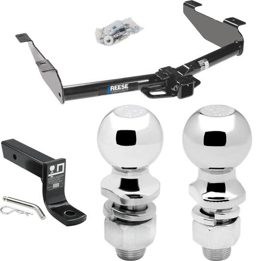 Fits 2001-2002 GMC Sierra 3500 Trailer Hitch Tow PKG w/ Ball Mount w/ 4" Drop + 2" Ball + 2-5/16" Ball By Reese Towpower