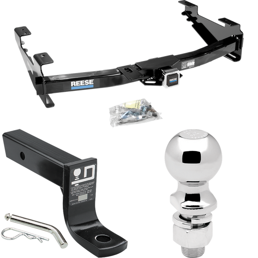 Fits 2003-2007 Chevrolet Silverado 2500 HD Trailer Hitch Tow PKG w/ Ball Mount w/ 4" Drop + 2-5/16" Ball (For (Classic) Models) By Reese Towpower