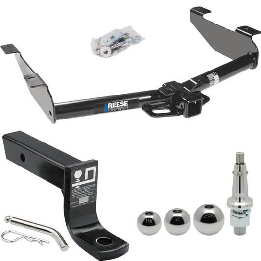 Fits 2003-2007 GMC Sierra 3500 Trailer Hitch Tow PKG w/ Ball Mount w/ 4" Drop + Interchangeable Ball 1-7/8" & 2" & 2-5/16" (For (Classic) Models) By Reese Towpower