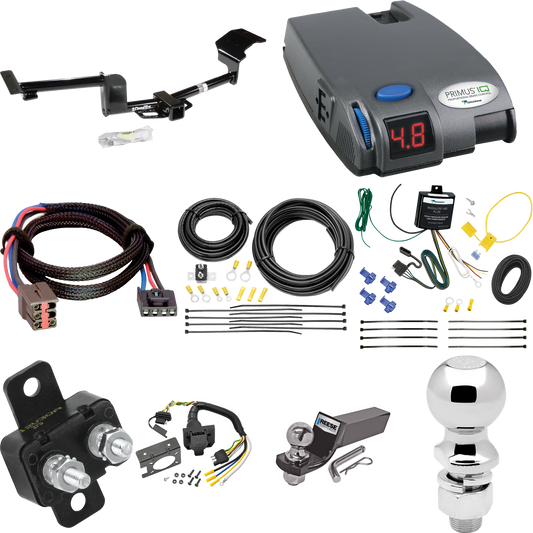 Se adapta al paquete de enganche de remolque Lincoln MKT 2010-2011 con control de freno Tekonsha Primus IQ + adaptador BC Plug &amp; Play + cableado RV de 7 vías + soporte de bola y caída de 2" y 2-5/16" de Draw-Tite