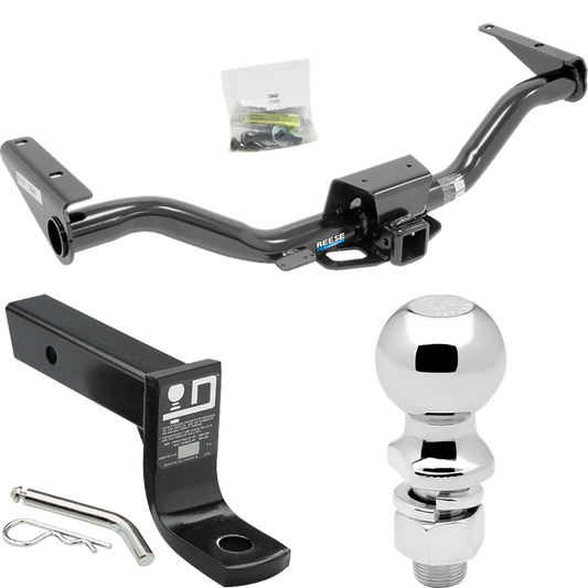 Fits 2015-2022 Chevrolet Colorado Trailer Hitch Tow PKG w/ Ball Mount w/ 4" Drop + 2-5/16" Ball By Reese Towpower