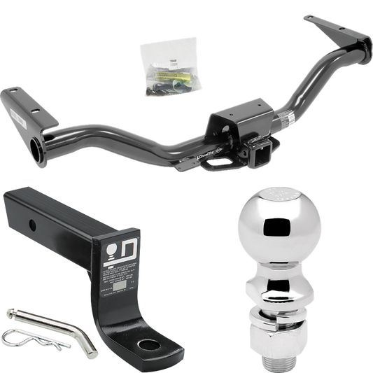 Fits 2015-2022 Chevrolet Colorado Trailer Hitch Tow PKG w/ Ball Mount w/ 4" Drop + 2-5/16" Ball By Draw-Tite