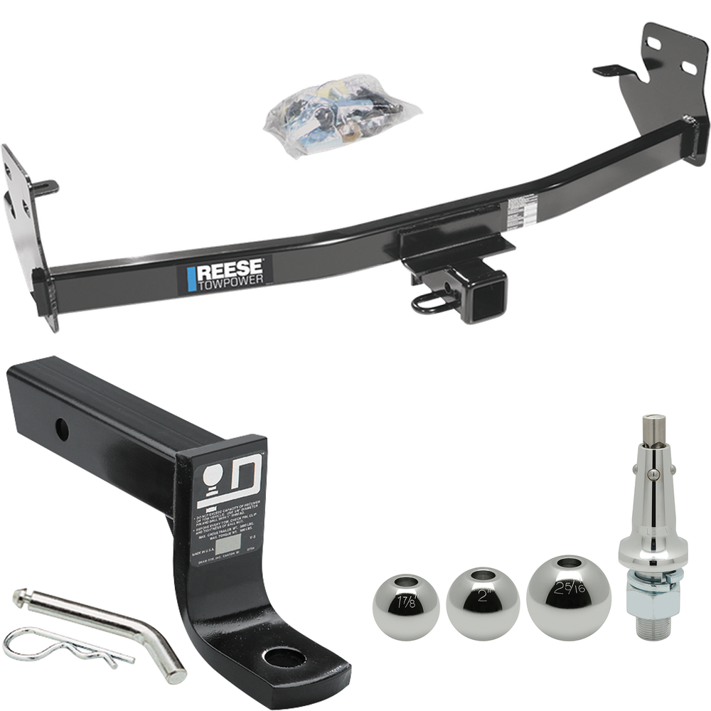 Fits 2006-2006 Isuzu i-350 Trailer Hitch Tow PKG w/ Ball Mount w/ 4" Drop + Interchangeable Ball 1-7/8" & 2" & 2-5/16" By Reese Towpower