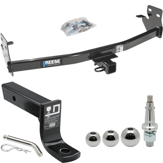 Fits 2006-2006 Isuzu i-350 Trailer Hitch Tow PKG w/ Ball Mount w/ 4" Drop + Interchangeable Ball 1-7/8" & 2" & 2-5/16" By Reese Towpower