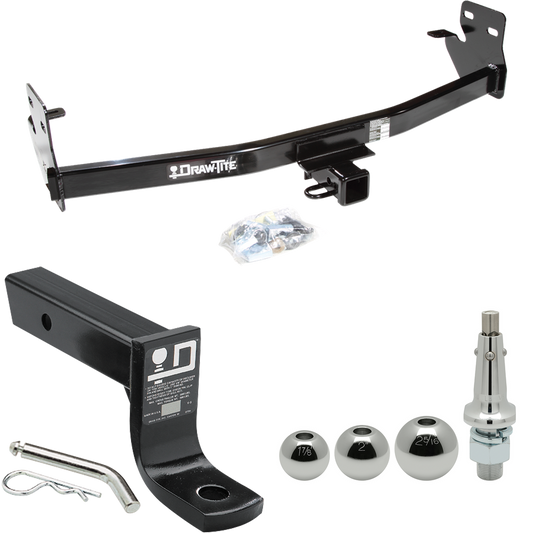 Fits 2006-2006 Isuzu i-350 Trailer Hitch Tow PKG w/ Ball Mount w/ 4" Drop + Interchangeable Ball 1-7/8" & 2" & 2-5/16" By Draw-Tite