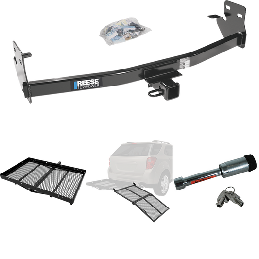 Fits 2006-2006 Isuzu i-280 Trailer Hitch Tow PKG w/ Cargo Carrier + Bi-Fold Ramp + Hitch Lock By Reese Towpower