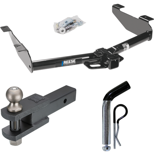 Fits 2001-2002 Chevrolet Silverado 3500 Trailer Hitch Tow PKG w/ Clevis Hitch Ball Mount w/ 2" Ball + Pin/Clip By Reese Towpower