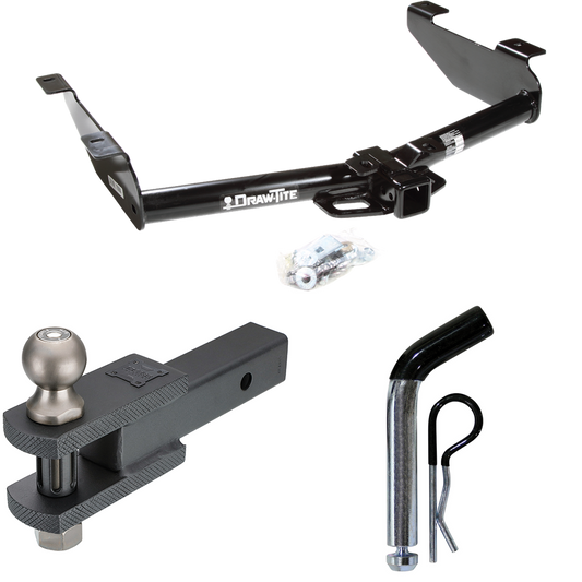 Fits 2007-2010 Chevrolet Silverado 3500 HD Trailer Hitch Tow PKG w/ Clevis Hitch Ball Mount w/ 2" Ball + Pin/Clip By Draw-Tite