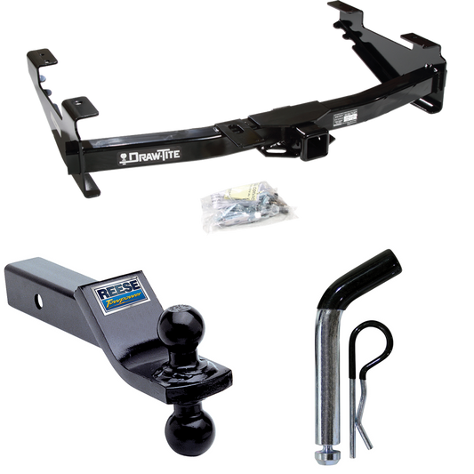 Fits 2003-2007 GMC Sierra 2500 HD Trailer Hitch Tow PKG w/ Dual Ball Ball Mount 1-7/8" & 2" Trailer Balls + Pin/Clip (For (Classic) Models) By Draw-Tite