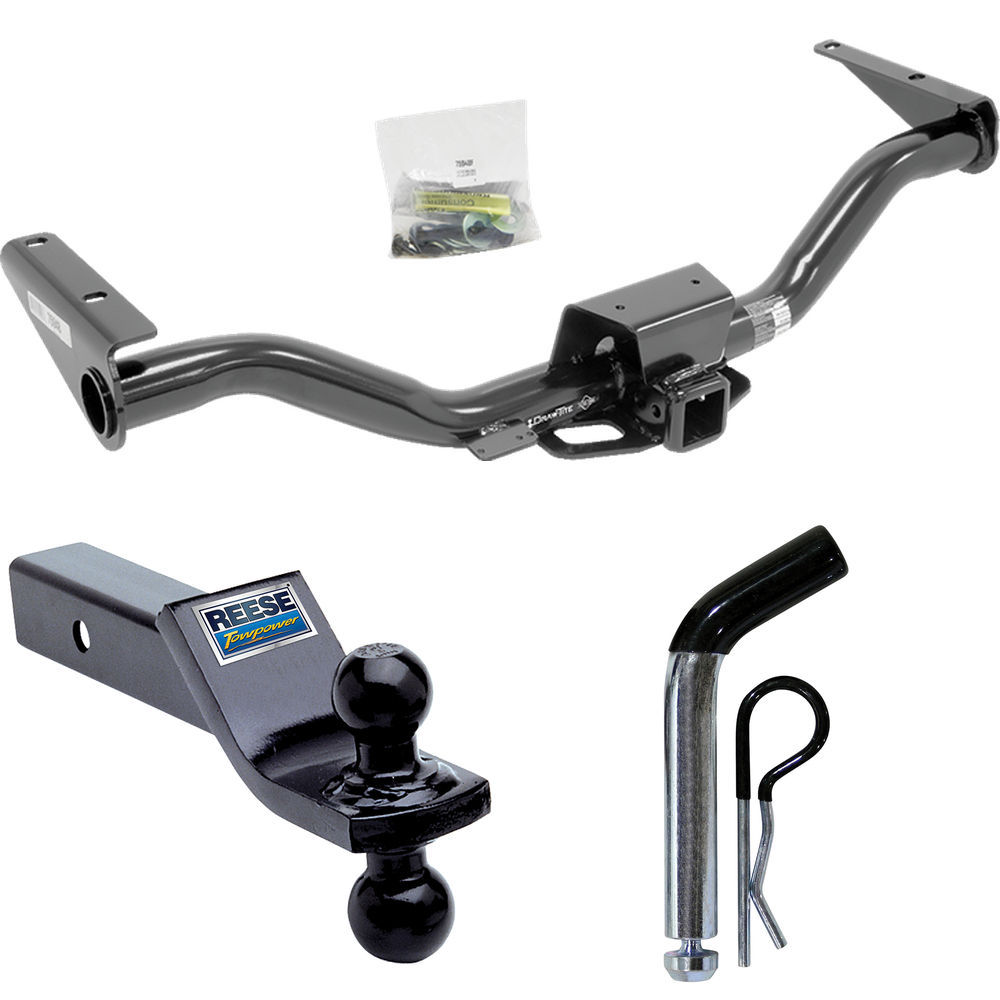 Fits 2015-2022 GMC Canyon Trailer Hitch Tow PKG w/ Dual Ball Ball Mount 1-7/8" & 2" Trailer Balls + Pin/Clip By Draw-Tite