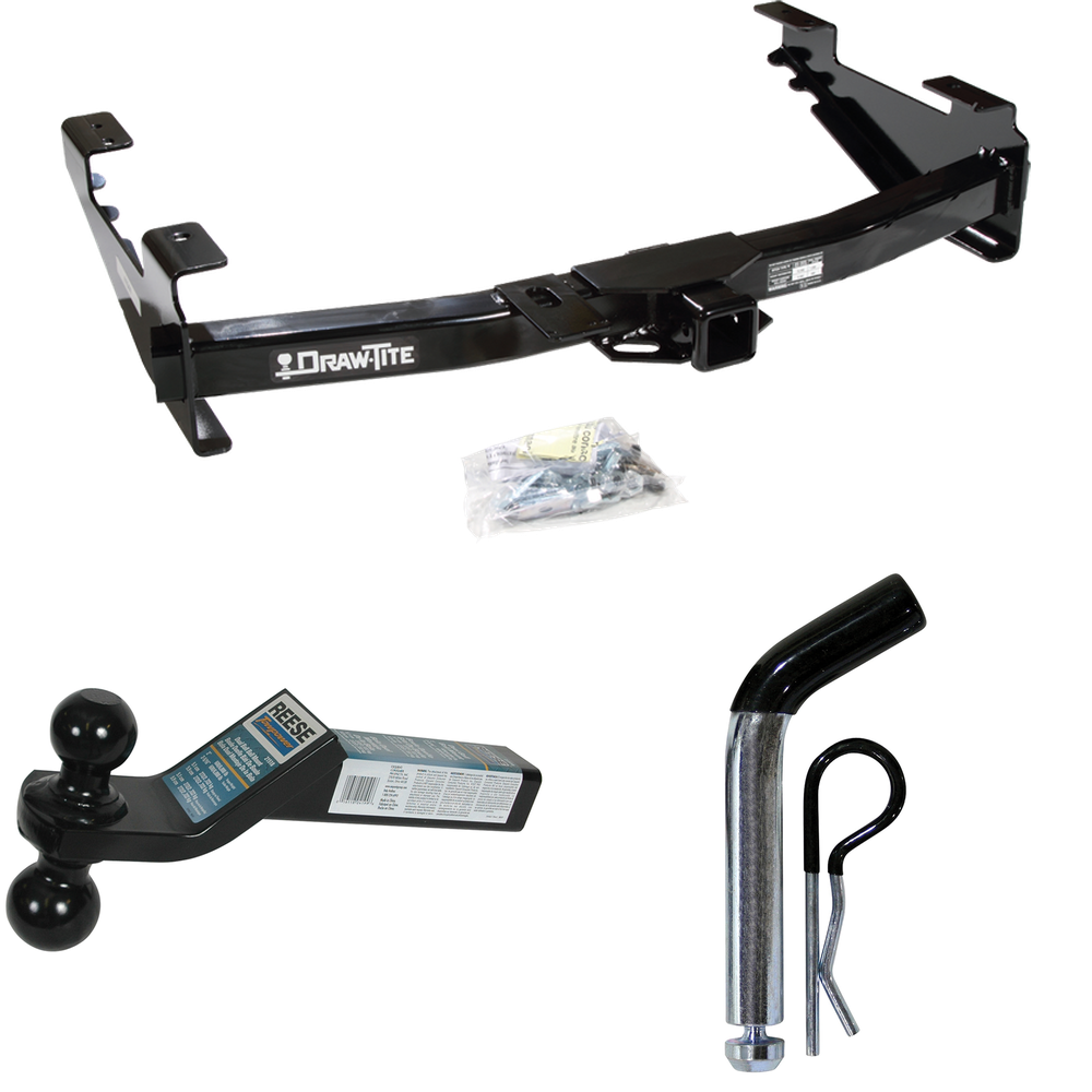 Fits 2003-2007 GMC Sierra 3500 Trailer Hitch Tow PKG w/ Dual Ball Ball Mount 2" & 2-5/16" Trailer Balls + Pin/Clip (For (Classic) Models) By Draw-Tite