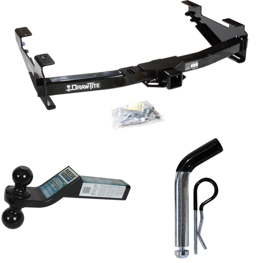 Fits 2003-2007 GMC Sierra 3500 Trailer Hitch Tow PKG w/ Dual Ball Ball Mount 2" & 2-5/16" Trailer Balls + Pin/Clip (For (Classic) Models) By Draw-Tite