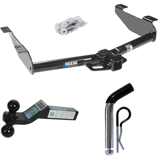 Fits 2007-2010 GMC Sierra 2500 HD Trailer Hitch Tow PKG w/ Dual Ball Ball Mount 2" & 2-5/16" Trailer Balls + Pin/Clip By Reese Towpower