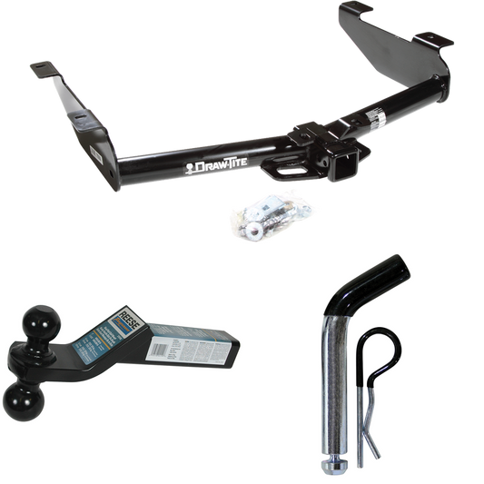 Fits 2001-2002 GMC Sierra 2500 HD Trailer Hitch Tow PKG w/ Dual Ball Ball Mount 2" & 2-5/16" Trailer Balls + Pin/Clip By Draw-Tite