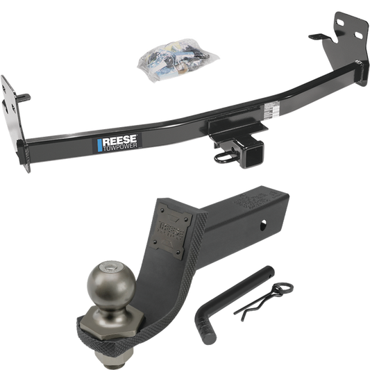 Fits 2004-2012 Chevrolet Colorado Trailer Hitch Tow PKG + Interlock Tactical Starter Kit w/ 3-1/4" Drop & 2" Ball By Reese Towpower