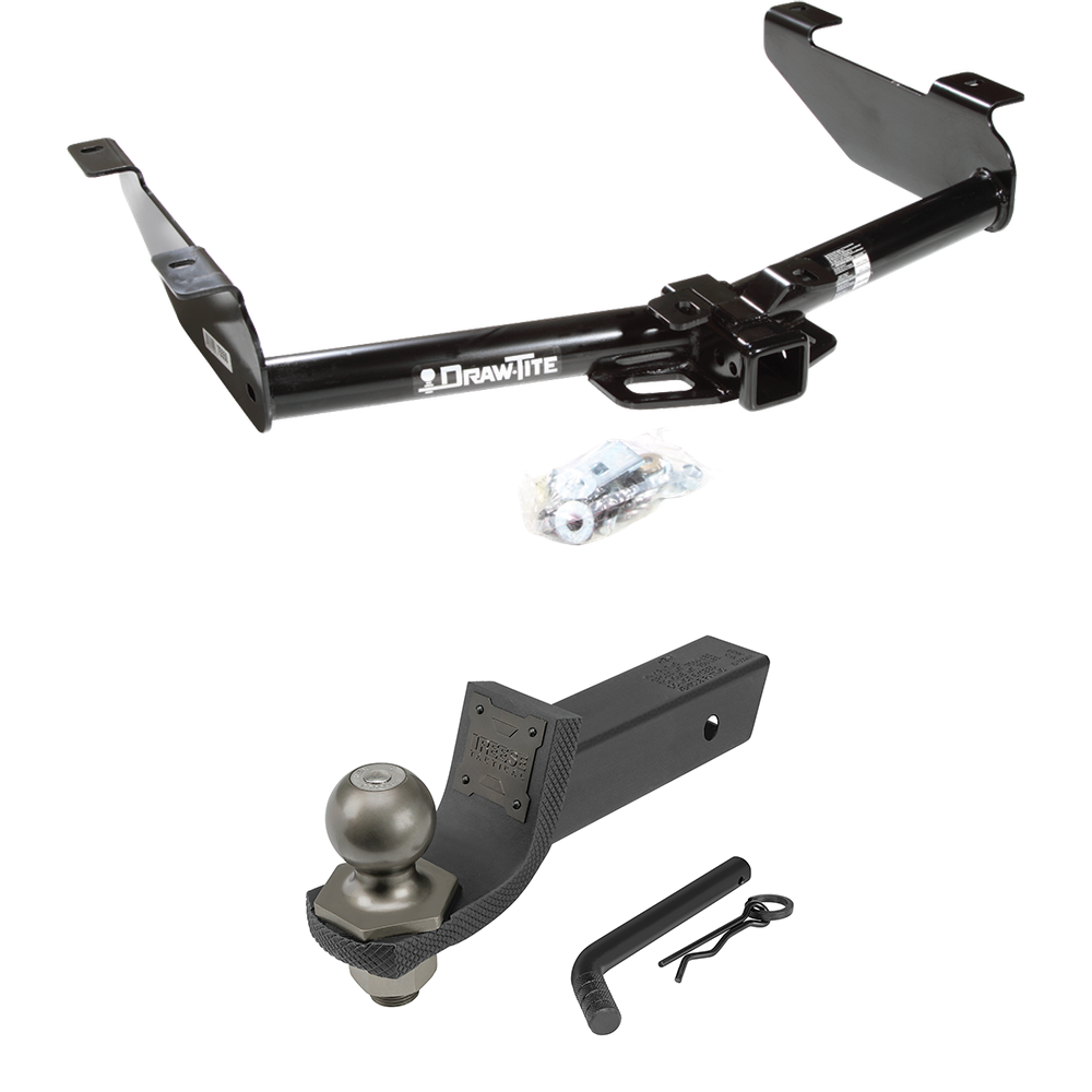 Fits 2003-2007 Chevrolet Silverado 3500 Trailer Hitch Tow PKG + Interlock Tactical Starter Kit w/ 2" Drop & 2" Ball (For (Classic) Models) By Draw-Tite