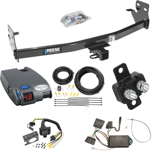 Se adapta al paquete de enganche de remolque Isuzu i-290 2007-2008 con control de freno Tekonsha Primus IQ + cableado RV de 7 vías de Reese Towpower