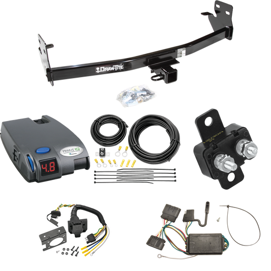 Fits 2007-2008 Isuzu i-370 Trailer Hitch Tow PKG w/ Tekonsha Primus IQ Brake Control + 7-Way RV Wiring By Draw-Tite