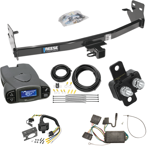 Se adapta al paquete de enganche de remolque Isuzu i-350 2006-2006 con control de freno Tekonsha Prodigy P3 + cableado RV de 7 vías de Reese Towpower