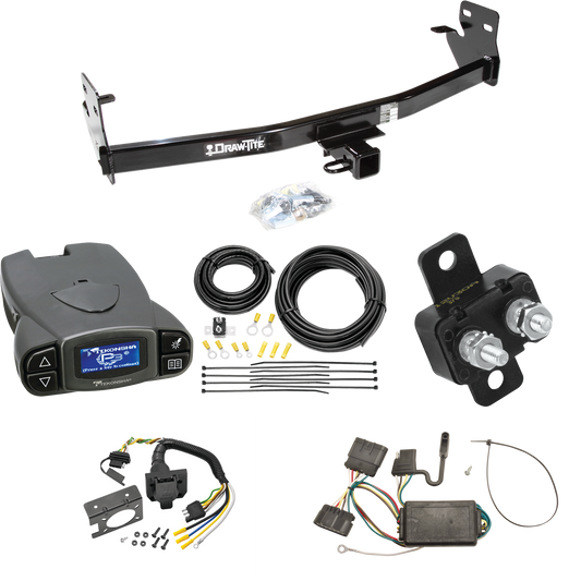 Se adapta al paquete de enganche de remolque Isuzu i-370 2007-2008 con control de freno Tekonsha Prodigy P3 + cableado RV de 7 vías de Draw-Tite