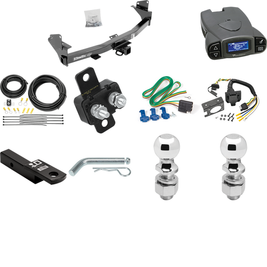 Fits 2015-2022 GMC Canyon Trailer Hitch Tow PKG w/ Tekonsha Prodigy P3 Brake Control + 7-Way RV Wiring + 2" & 2-5/16" Ball & Drop Mount By Draw-Tite