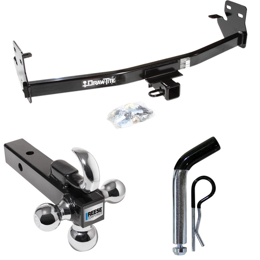 Fits 2006-2006 Isuzu i-350 Trailer Hitch Tow PKG w/ Triple Ball Ball Mount 1-7/8" & 2" & 2-5/16" Trailer Balls w/ Tow Hook + Pin/Clip By Draw-Tite