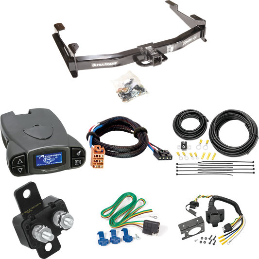 Fits 2003-2007 GMC Sierra 3500 Trailer Hitch Tow PKG w/ Tekonsha Prodigy P3 Brake Control + Plug & Play BC Adapter + 7-Way RV Wiring (For (Classic) Models) By Draw-Tite